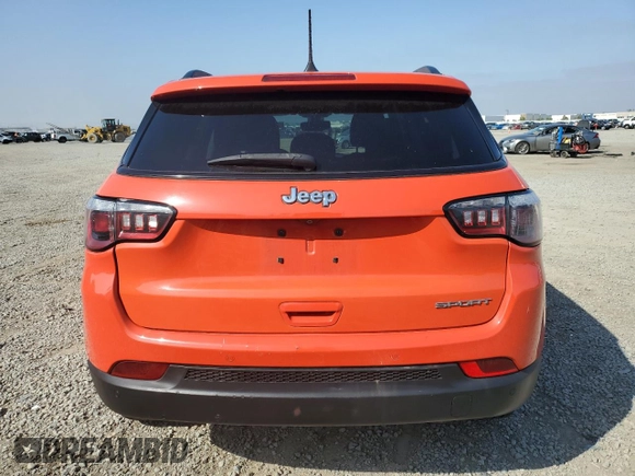 2017 Jeep Compass Sport с VIN 3C4NJCAB9HT690673, выставлен на аукционе Copart как лот 57122075 с пробегом 94 107 миль миль и Списание • Salvage title. История ставок и продаж доступна на DreamBid. Изображение 6.