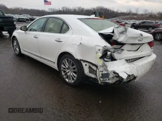 2016 Lexus LS 460 with VIN JTHCL5EF5G5026085, listed as a Copart auction lot 47098375 with 149,339 mi miles and Salvage title. Bid and sale history available at DreamBid. Image 2.