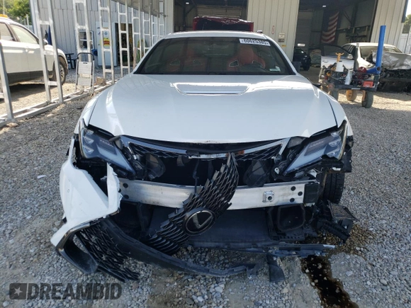 2020 Lexus RC F with VIN JTHDP5BCXL5007836, listed as a Copart auction lot 60625385 with 29,778 mi miles and Salvage title. Bid and sale history available at DreamBid. Image 5.