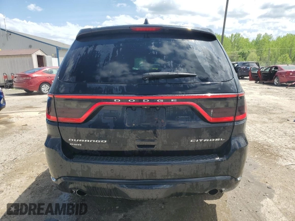 2017 Dodge Durango Citadel with VIN 1C4RDJEG5HC904931, listed as a Copart auction lot 54357555 with 157,158 mi miles and Salvage title. Bid and sale history available at DreamBid. Image 6.