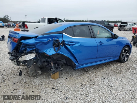 2021 Nissan Sentra SR with VIN 3N1AB8DV6MY256788, listed as a Copart auction lot 46434445 with 57,092 mi miles and Salvage Title. Bid and sale history available at carsss.com. Image 3.