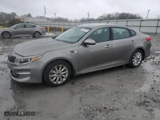 2016 Kia Optima EX with VIN 5XXGU4L37GG046532, listed as a Copart auction lot 42450555 with 156,368 mi miles and Salvage Title. Bid and sale history available at carsss.com. Image 1.