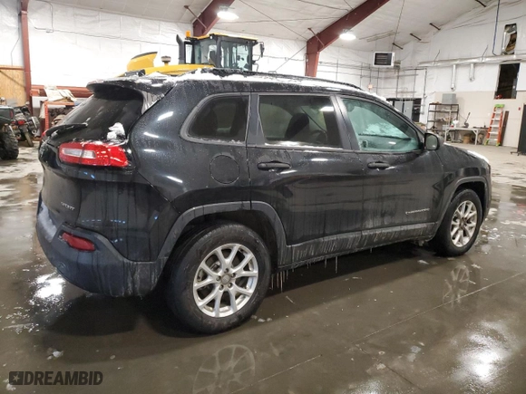 2016 Jeep Cherokee Sport with VIN 1C4PJMAB2GW164506, listed as a Copart auction lot 44958755 with 124,483 mi miles and Salvage Title. Bid and sale history available at carsss.com. Image 3.