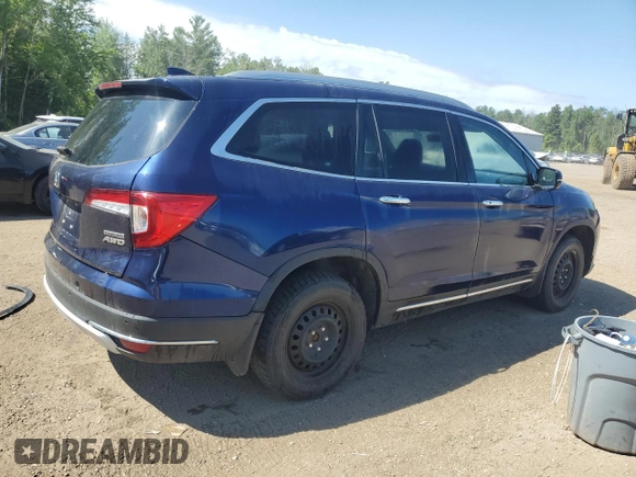 2020 Honda Pilot Touring 7-Passenger with VIN 5FNYF6H60LB501439, listed as a Copart auction lot 62011095 with Not provided miles and Salvage title. Bid and sale history available at DreamBid. Image 3.
