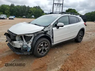 2018 Subaru Crosstrek Premium with VIN JF2GTACC1JH341722, listed as a Copart auction lot 59711135 with 92,751 mi miles and Salvage title. Bid and sale history available at DreamBid. Image 1.