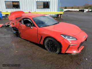 2023 Toyota GR86 with VIN JF1ZNBB19P9765892, listed as a Copart auction lot 49554785 with 9,324 mi miles and Salvage Title. Bid and sale history available at carsss.com. Image 4.