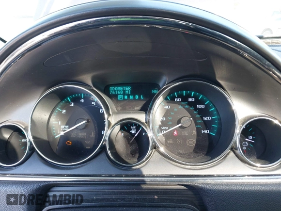 2014 Buick Enclave Leather with VIN 5GAKRBKD4EJ160752, listed as a IAAI auction lot 41843436 with 76,168 mi miles and . Bid and sale history available at DreamBid. Image 7.