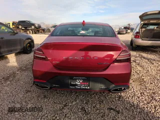 2022 Genesis G70 3.3T z VIN KMTG54TE3NU088591, wystawiony jako Copart lot #85343234 z przebiegiem 43 764 mil mil oraz Szkoda całkowita • Salvage title. Historia ofert i sprzedaży dostępna na DreamBid. Obrazek 6.