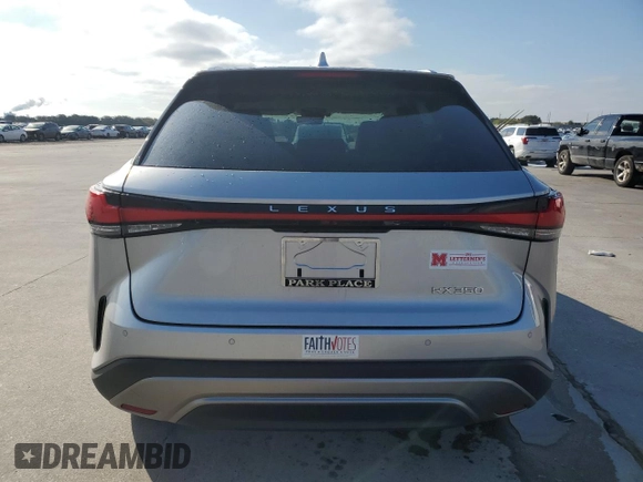 2024 Lexus RX with VIN 2T2BAMBA2RC038010, listed as a Copart auction lot 78587914 with 4,521 mi miles and Salvage Title. Bid and sale history available at carsss.com. Image 6.