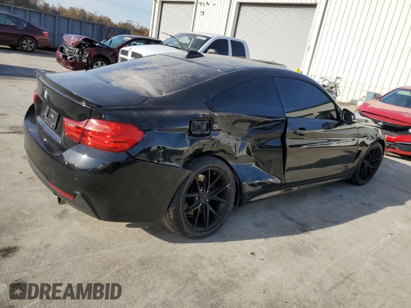 2016 BMW 4 Series 435i with VIN WBA3R1C52GK529980, listed as a Copart auction lot 85152154 with 87,972 mi miles and Salvage title. Bid and sale history available at DreamBid. Image 3.