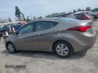 2016 Hyundai Elantra SE with VIN 5NPDH4AE4GH758223, listed as a IAAI auction lot 42576857 with 98,385 mi miles and . Bid and sale history available at DreamBid. Image 14.