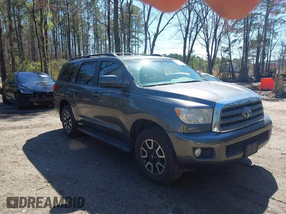 2011 Toyota Sequoia SR5 with VIN 5TDBY5G18BS048424, listed as a IAAI auction lot 41865211 with 213,381 mi miles. Bid and sale history available at carsss.com. Image 1.