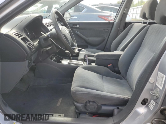 2004 Honda Civic EX with VIN 2HGES26894H502338, listed as a Copart auction lot 53356485 with 129,593 mi miles and Salvage Title. Bid and sale history available at carsss.com. Image 7.