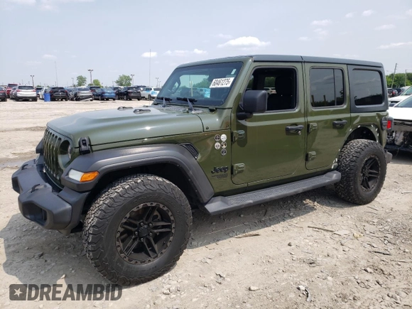 2021 Jeep Wrangler Unlimited Willys с VIN 1C4HJXDM4MW727070, выставлен на аукционе Copart как лот 60461275 с пробегом 42 078 миль миль и Списание • Salvage title. История ставок и продаж доступна на DreamBid. Изображение 1.