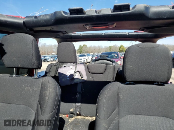 2023 Jeep Wrangler Sport S with VIN 1C4HJXDG8PW507350, listed as a Copart auction lot 46023965 with 15,236 mi miles and Salvage Title. Bid and sale history available at DreamBid. Image 10.