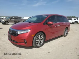 2023 Honda Odyssey Touring with VIN 5FNRL6H85PB014600, listed as a Copart auction lot 49861005 with Not Provided miles and Non Repairable. Bid and sale history available at DreamBid. Image 1.