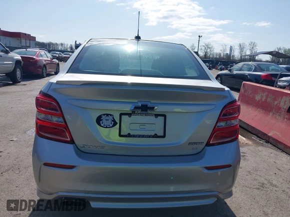 2018 Chevrolet Sonic LT with VIN 1G1JD5SG6J4132523, listed as a IAAI auction lot 41918454 with 59,332 mi miles and . Bid and sale history available at DreamBid. Image 17.
