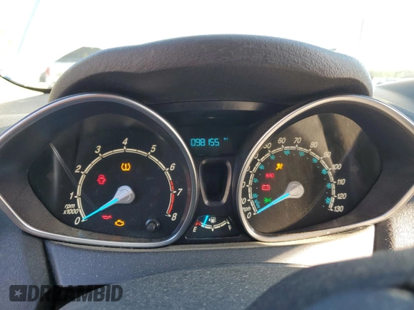 2014 Ford Fiesta SE with VIN 3FADP4BJ7EM134802, listed as a Copart auction lot 49596025 with 98,155 mi miles and Salvage Title. Bid and sale history available at DreamBid. Image 9.