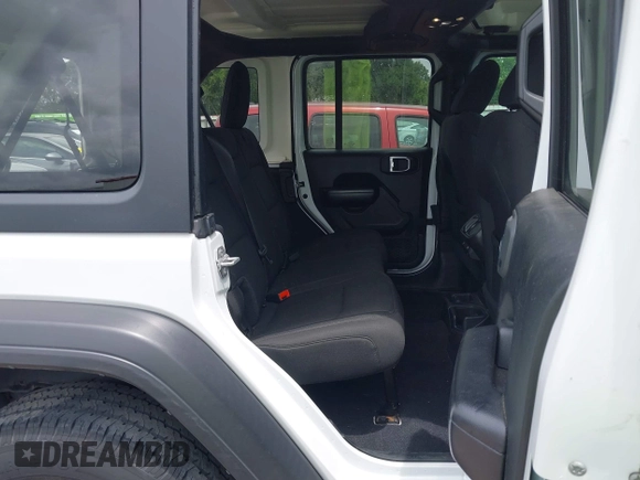 2019 Jeep Wrangler Unlimited Sport S with VIN 1C4HJXDN3KW689739, listed as a IAAI auction lot 42358604 with 73,271 mi miles and . Bid and sale history available at DreamBid. Image 8.