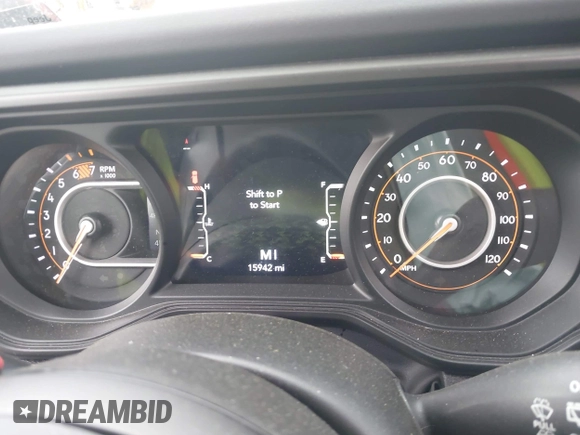 2024 Jeep Wrangler Rubicon with VIN 1C4PJXFG6RW337596, listed as a IAAI auction lot 41958788 with 15,942 mi miles and . Bid and sale history available at DreamBid. Image 7.