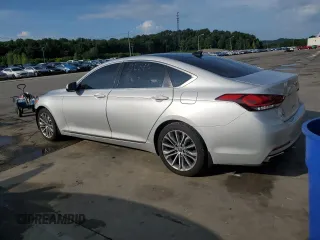 2017 Genesis G80 3.8L z VIN KMHGN4JE2HU199246, wystawiony jako Copart lot #64332695 z przebiegiem 80 508 mil mil oraz Szkoda całkowita • Salvage title. Historia ofert i sprzedaży dostępna na DreamBid. Obrazek 2.