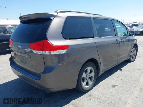 2011 Toyota Sienna LE AAS with VIN 5TDKK3DC4BS056872, listed as a IAAI auction lot 42643417 with 170,266 mi miles and . Bid and sale history available at DreamBid. Image 4.
