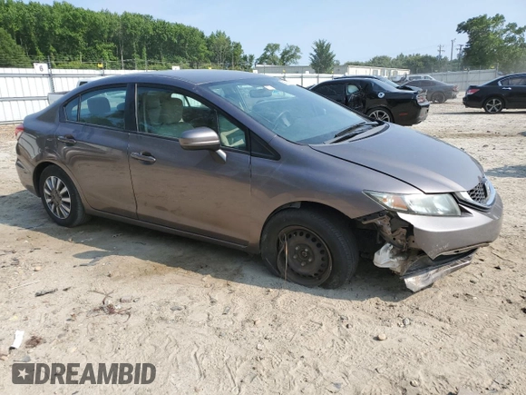 2014 Honda Civic LX z VIN 19XFB2F5XEE256180, wystawiony jako Copart lot #59629615 z przebiegiem 115 889 mil mil oraz Szkoda całkowita • Salvage title. Historia ofert i sprzedaży dostępna na DreamBid. Obrazek 4.