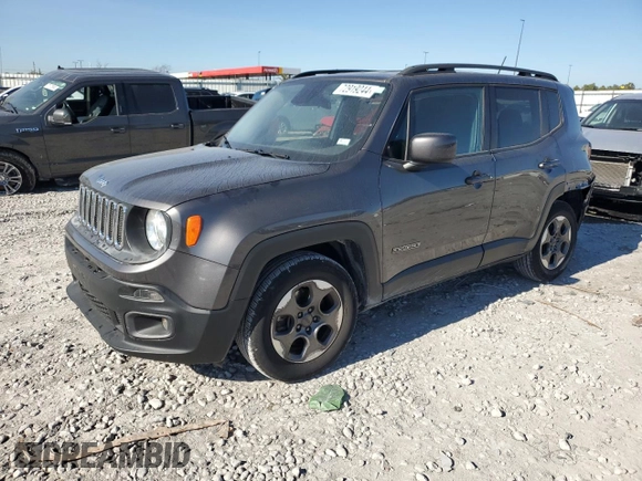 2016 Jeep Renegade Latitude with VIN ZACCJABW4GPE32029, listed as a Copart auction lot 72919244 with 109,294 mi miles and Salvage Title. Bid and sale history available at DreamBid. Image 1.