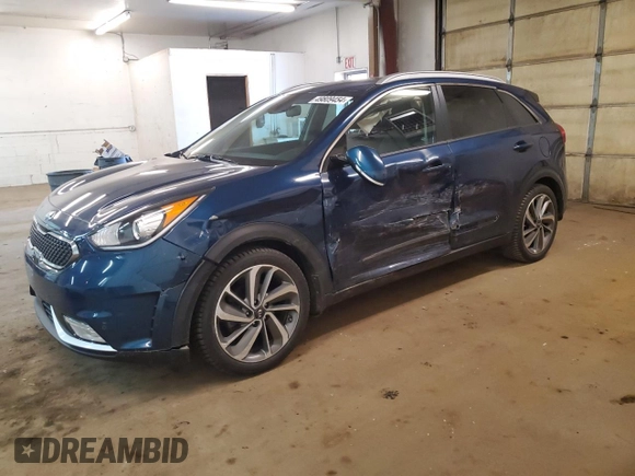 2017 Kia Niro Touring with VIN KNDCE3LC0H5063880, listed as a Copart auction lot 49809454 with 25,817 mi miles and Salvage Title. Bid and sale history available at carsss.com. Image 1.
