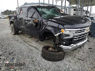 2023 Chevrolet Silverado 1500 LTZ with VIN 2GCUDGED5P1105576, listed as a Copart auction lot 45812305 with 54,760 mi miles and Salvage Title. Bid and sale history available at carsss.com. Image 4.