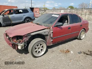 1997 Honda Civic LX with VIN 1HGEJ6674VL030992, listed as a Copart auction lot 49231255 with 123,617 mi miles and Salvage Title. Bid and sale history available at carsss.com. Image 1.