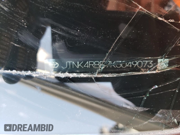 2019 Toyota Corolla Hatchback SE with VIN JTNK4RBE7K3049073, listed as a Copart auction lot 69481624 with 37,494 mi miles and Salvage Title. Bid and sale history available at carsss.com. Image 12.