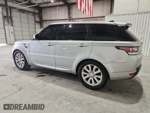 2017 Land Rover Range Rover Sport HSE with VIN SALWR2FK5HA129404, listed as a Copart auction lot 59574235 with 168,847 mi miles and Clean title. Bid and sale history available at DreamBid. Image 2.