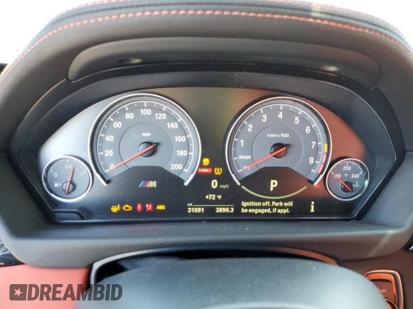2018 BMW M3 with VIN WBS8M9C54J5K99413, listed as a Copart auction lot 45415303 with 31,691 mi miles. Bid and sale history available at carsss.com. Image 9.