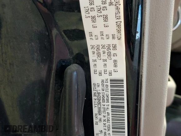 2006 Jeep Commander Limited with VIN 1J8HG58N96C300664, listed as a Copart auction lot 56022715 with 203,172 mi miles and Salvage title. Bid and sale history available at DreamBid. Image 13.