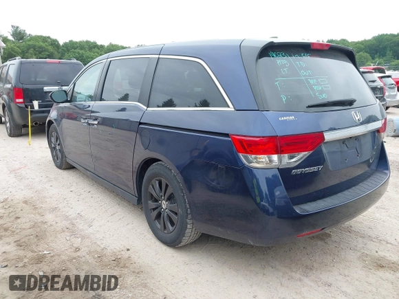 2015 Honda Odyssey EX-L z VIN 5FNRL5H68FB070392, wystawiony jako IAAI lot #42412403 z przebiegiem 146 907 mil mil oraz . Historia ofert i sprzedaży dostępna na DreamBid. Obrazek 3.