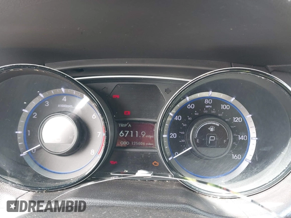 2013 Hyundai Sonata GLS with VIN 5NPEB4AC2DH556951, listed as a IAAI auction lot 41986332 with 125,806 mi miles and . Bid and sale history available at carsss.com. Image 7.