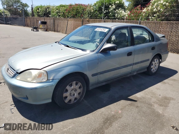 2000 Honda Civic LX with VIN 2HGEJ6670YH591854, listed as a Copart auction lot 64914254 with 142,478 mi miles and Clean Title. Bid and sale history available at carsss.com. Image 1.