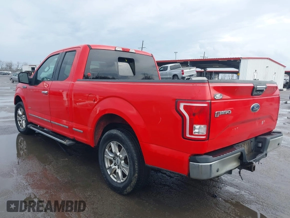 2016 Ford F-150 XL with VIN 1FTEX1CP9GKF76099, listed as a IAAI auction lot 41538199 with 163,543 mi miles and . Bid and sale history available at carsss.com. Image 3.
