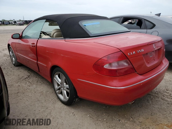 2008 Mercedes-Benz CLK 350 with VIN WDBTK56F78F241254, listed as a Copart auction lot 76552434 with Not Provided miles and Salvage Title. Bid and sale history available at DreamBid. Image 2.