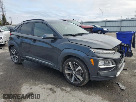 2019 Hyundai Kona Limited with VIN KM8K33A56KU350185, listed as a Copart auction lot 85416454 with 71,067 mi miles and Salvage Title. Bid and sale history available at carsss.com. Image 4.