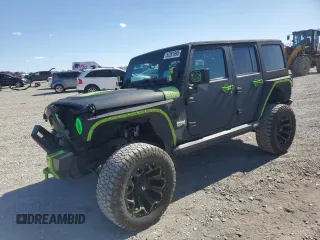 2017 Jeep Wrangler Unlimited Sport with VIN 1C4BJWDG0HL616663, listed as a Copart auction lot 53261995 with 80,356 mi miles and Salvage title. Bid and sale history available at DreamBid. Image 1.