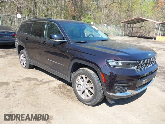 2022 Jeep Grand Cherokee Limited z VIN 1C4RJKBGXN8624536, wystawiony jako IAAI lot #41995179 z przebiegiem 34 830 mil mil oraz . Historia ofert i sprzedaży dostępna na DreamBid. Obrazek 1.
