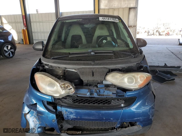 2008 Smart fortwo Pure with VIN WMEEJ31X38K172301, listed as a Copart auction lot 44141765 with NaN miles and Salvage Title. Bid and sale history available at carsss.com. Image 5.