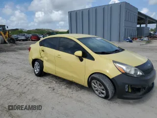 2016 Kia Rio LX with VIN KNADM4A35G6539630, listed as a Copart auction lot 65754674 with 87,478 mi miles and Salvage Title. Bid and sale history available at DreamBid. Image 4.