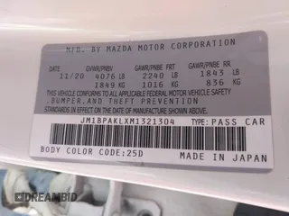 2021 Mazda 3 Select z VIN JM1BPAKLXM1321304, wystawiony jako IAAI lot #42289747 z przebiegiem Nie podano mil oraz . Historia ofert i sprzedaży dostępna na DreamBid. Obrazek 9.