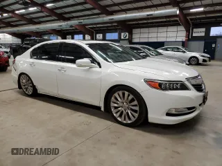 2014 Acura RLX Tech Pkg with VIN JH4KC1F55EC003991, listed as a Copart auction lot 87790335 with 132,663 mi miles and Salvage Title. Bid and sale history available at carsss.com. Image 4.