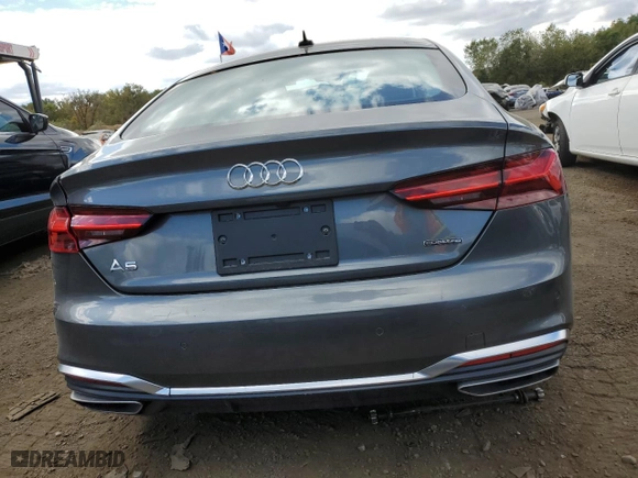 2024 Audi A5 Sportback S line Premium with VIN WAUDACF58RA058560, listed as a Copart auction lot 73712334 with 5,692 mi miles and Salvage Title. Bid and sale history available at carsss.com. Image 6.