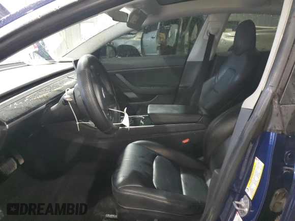 2018 Tesla Model 3 Long Range Battery with VIN 5YJ3E1EBXJF120356, listed as a Copart auction lot 87658175 with 34,119 mi miles and Salvage Title. Bid and sale history available at DreamBid. Image 7.
