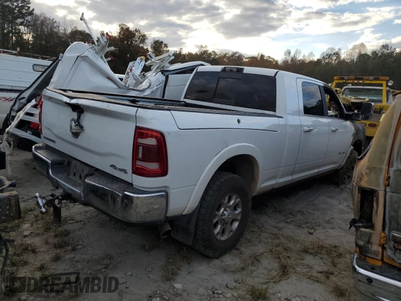 2022 Ram 3500 Laramie with VIN 3C63R3ML9NG141586, listed as a Copart auction lot 76458344 with 0 mi miles and Salvage Title. Bid and sale history available at carsss.com. Image 3.